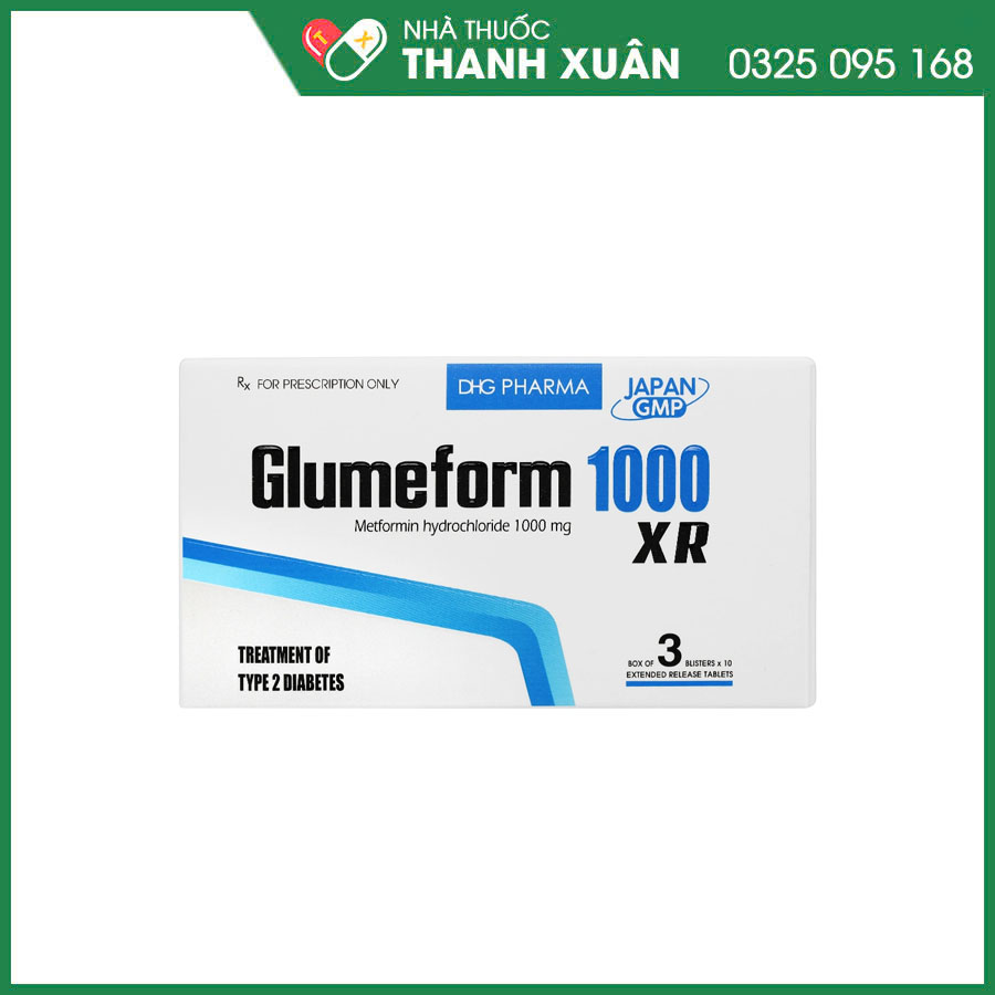 Glumeform 1000 XR thuốc điều trị đái tháo đường týp 2